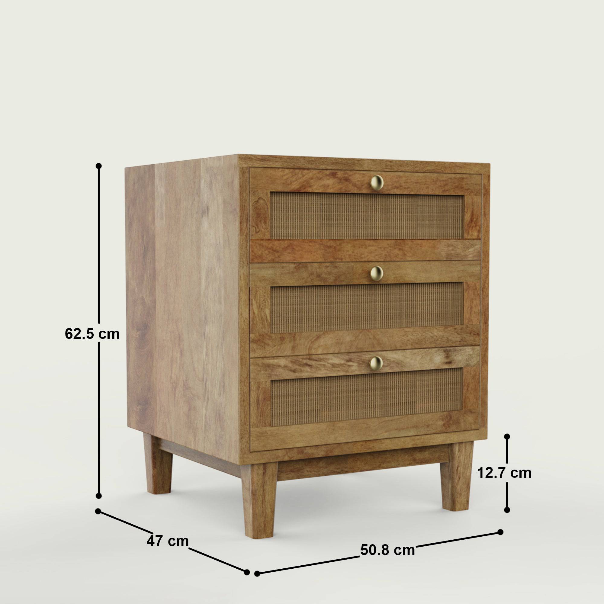 Adelaide Three Drawer Night Stand