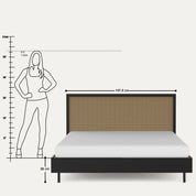 July Low Rattan Bed