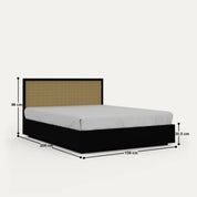 July Solid Wood Hydraulic Storage Bed