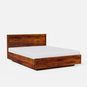 Modluxe Hydraulic Storage Solid Wood Platform Bed