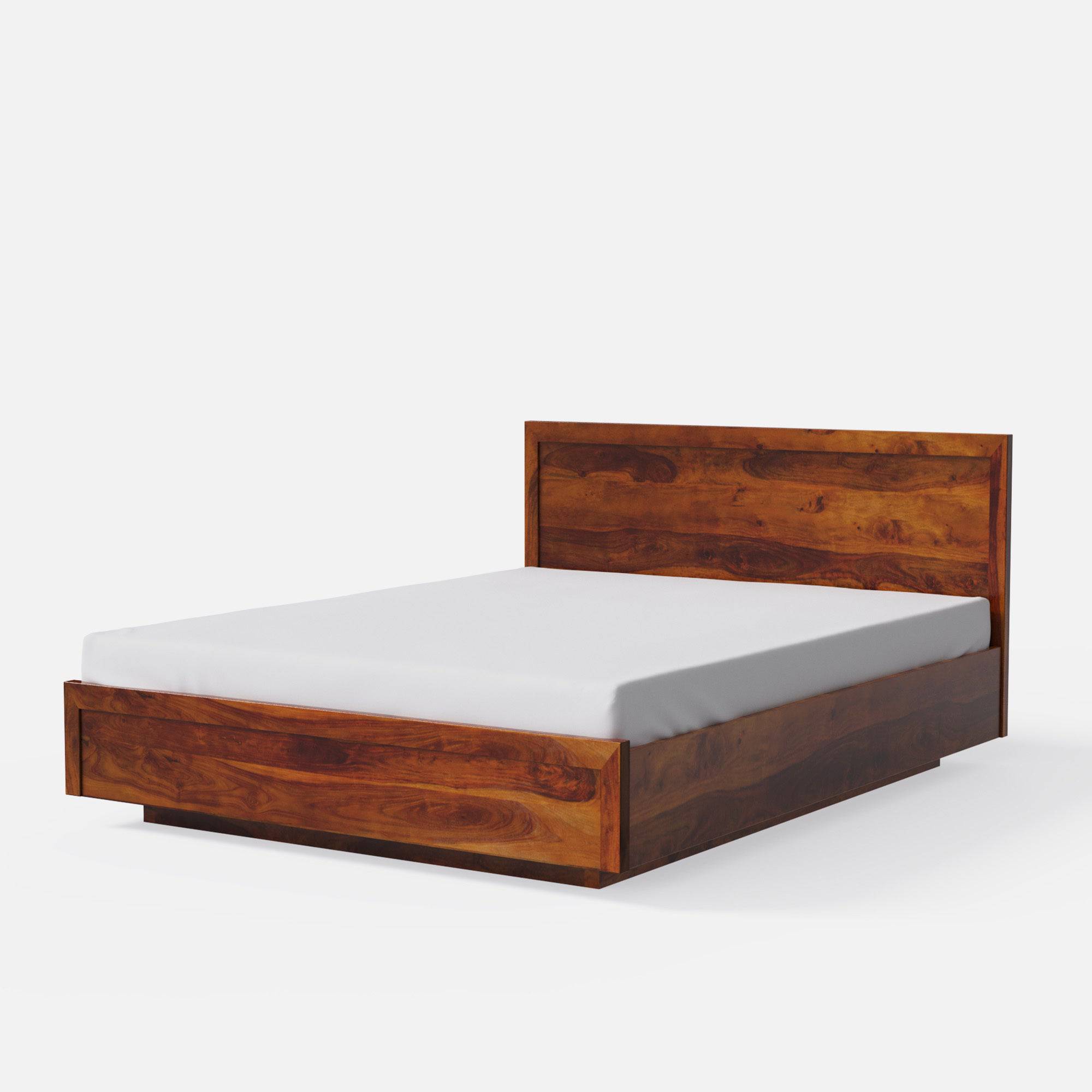 Modluxe Hydraulic Storage Solid Wood Platform Bed