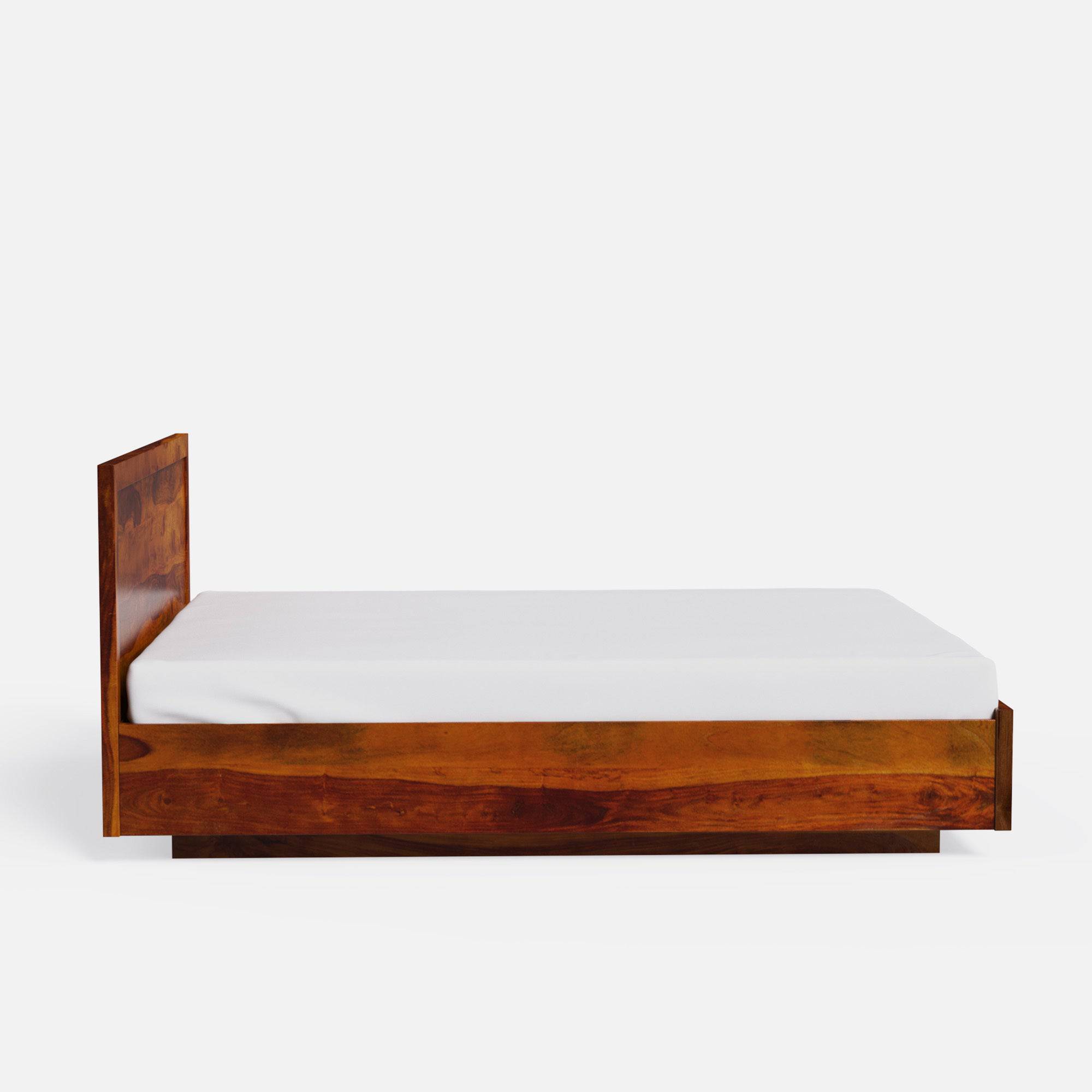 Modluxe Hydraulic Storage Solid Wood Platform Bed