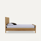 Adelaide Solid Wood Rattan Bed