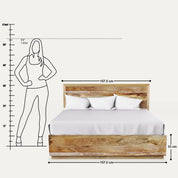 Bran Solid Wood Hydraulic Storage Bed