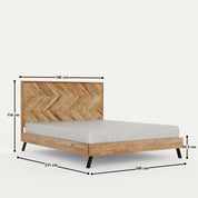 Souza Parquet Pattern Bed