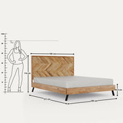 Souza Parquet Pattern Bed