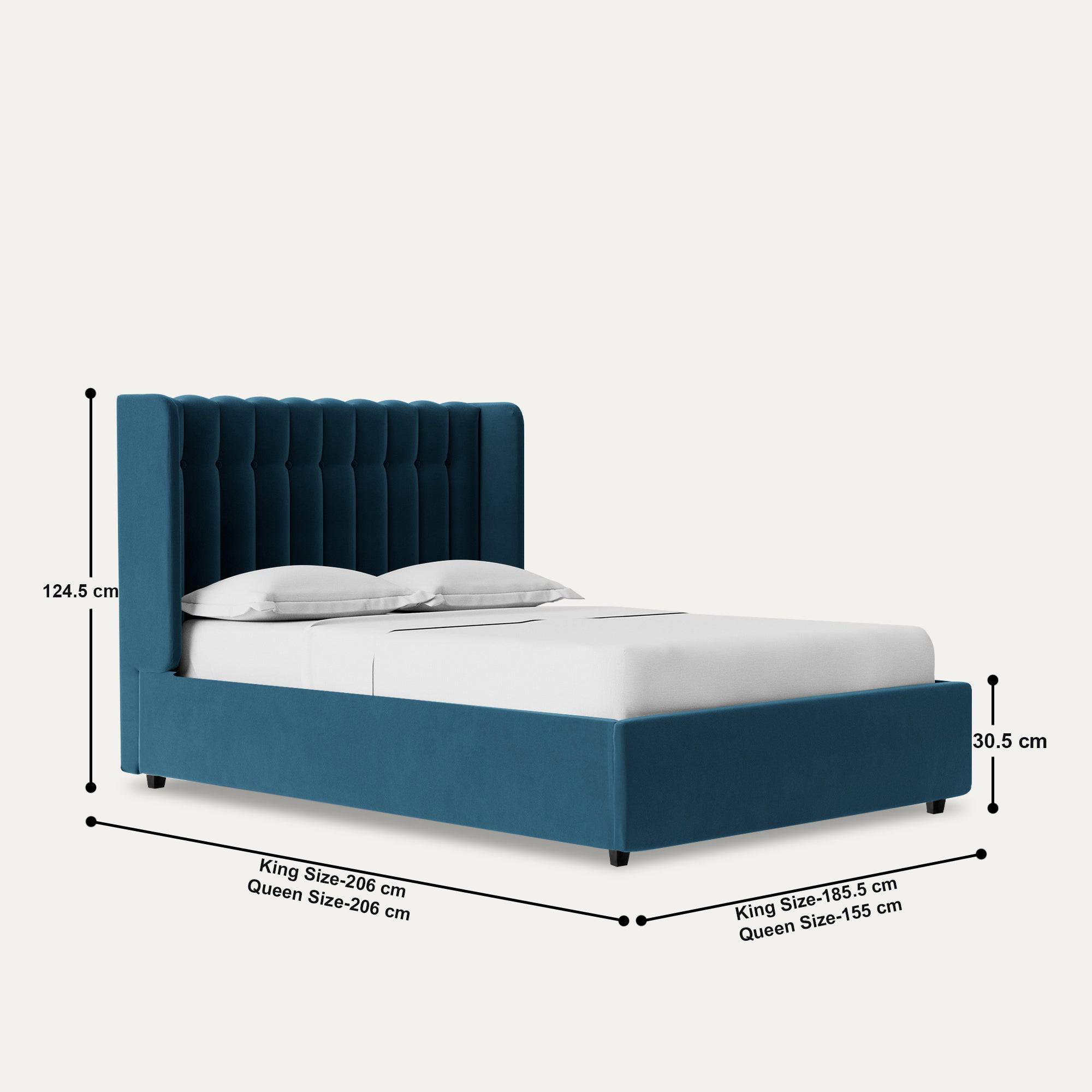 Svalbard Upholstered Hydraulic Storage Bed