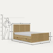 Adelaide Rattan Rollout Storage Bed