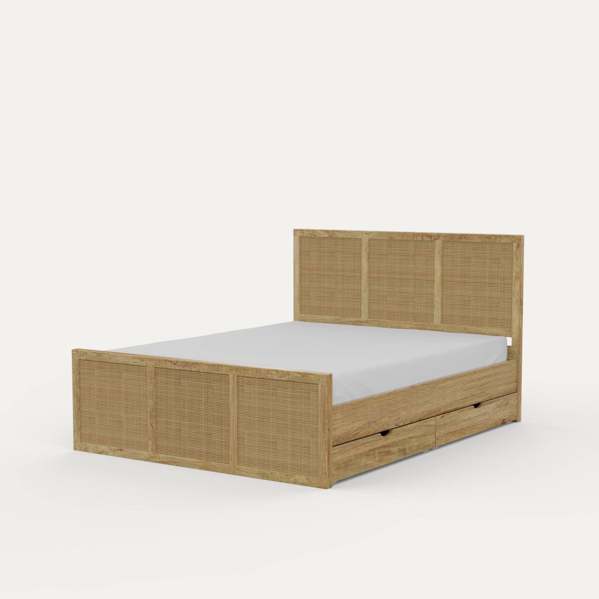 Adelaide Rattan Rollout Storage Bed