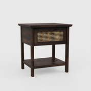 Chantel Rattan Mango Natural Bedside Table