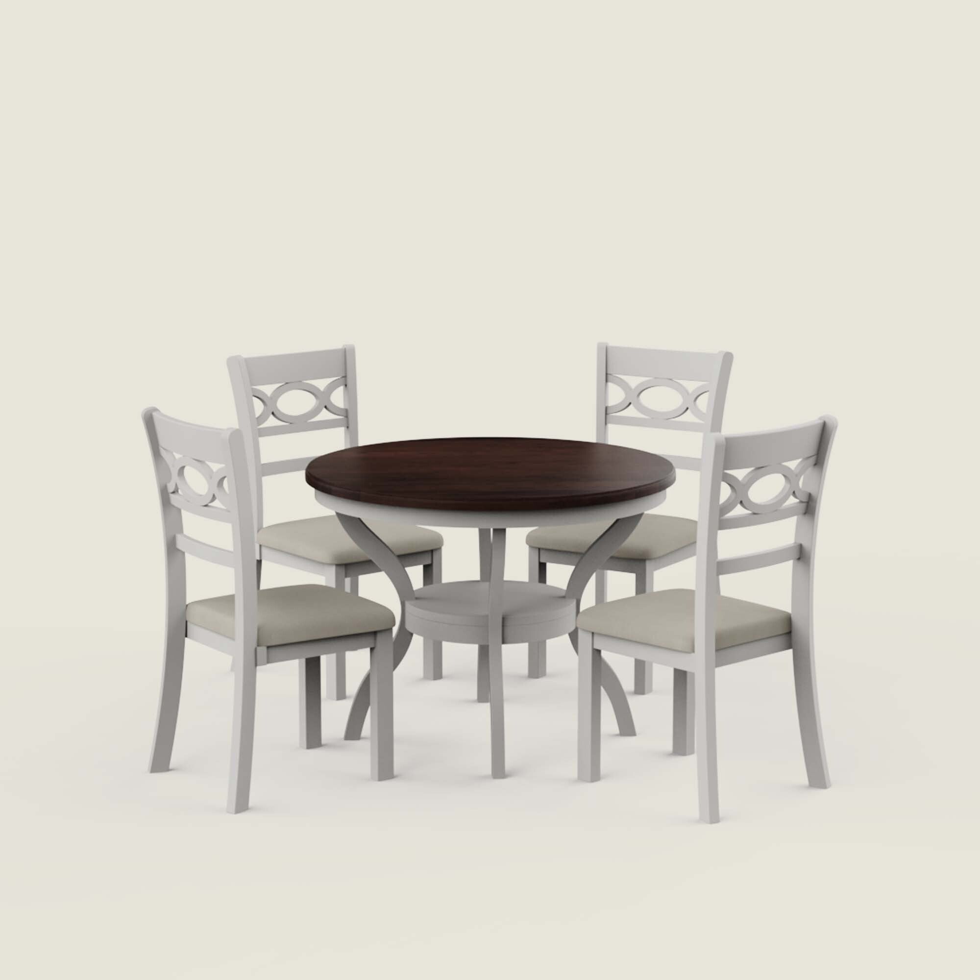 Nantes Round Dining Table Set - 4 & 6 Seater/All Sizes