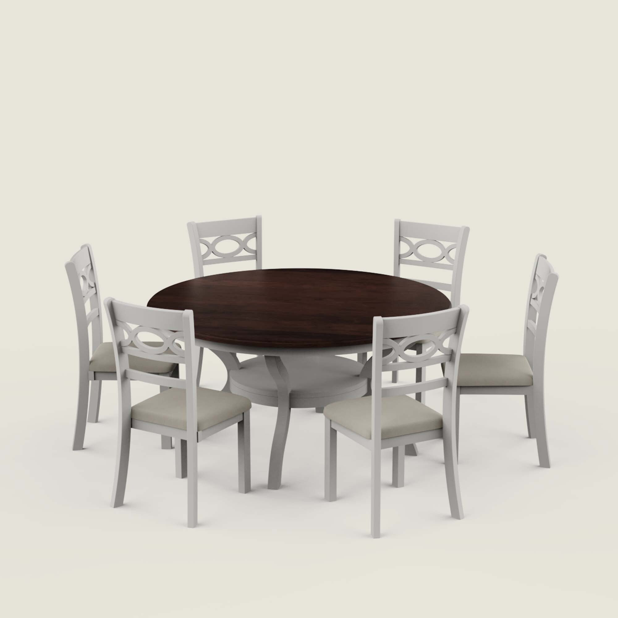 Nantes Round Dining Table Set - 4 & 6 Seater/All Sizes