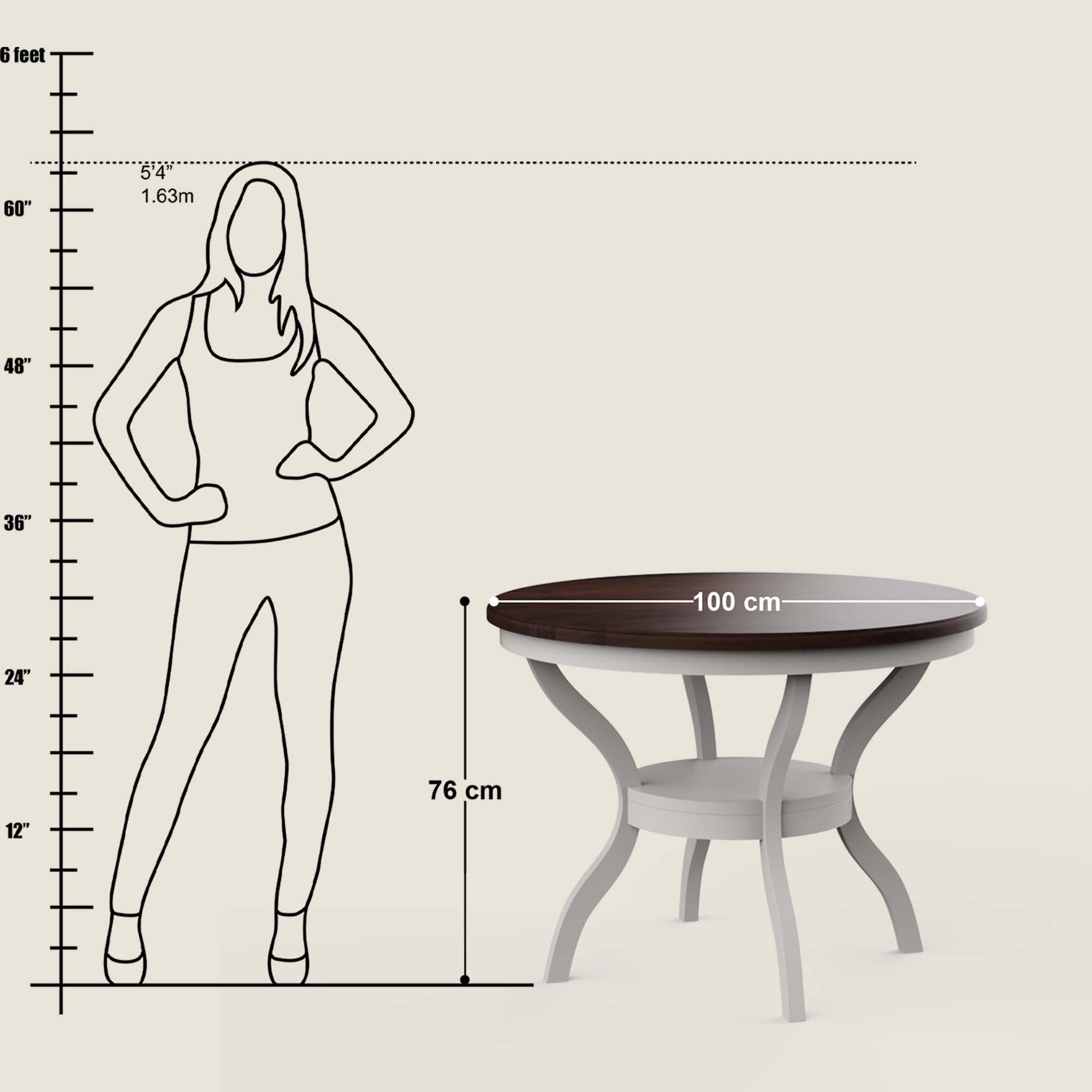 Nantes Round Dining Table Set - 4 & 6 Seater/All Sizes