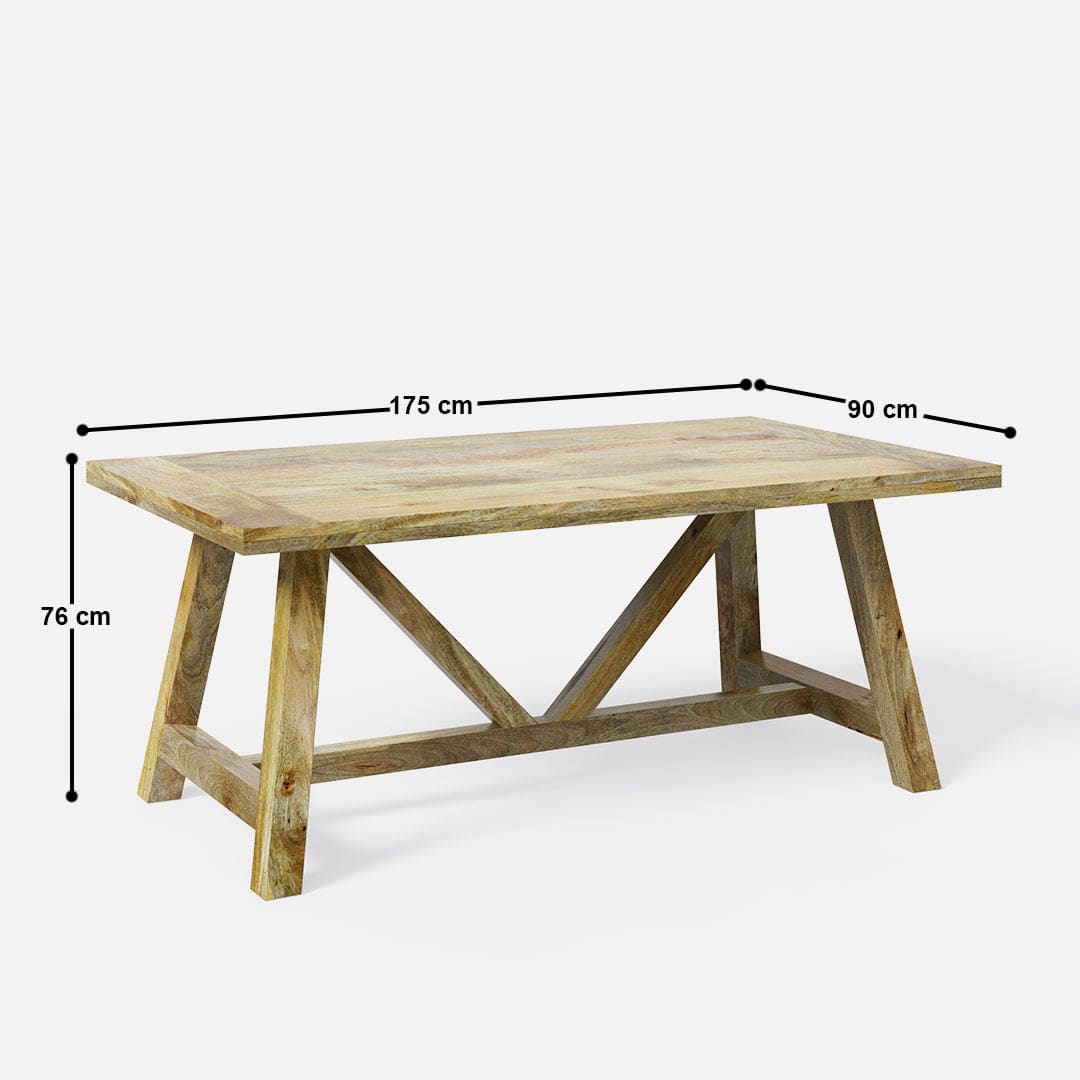 Ranch Luxury Dining Table - Large 6 & 8 Seater/All Sizes