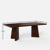 Alejandro Luxury Dining Table - 6 & 8 Seater/All Sizes - Crafts Mill Bespoke Furniture - Dining