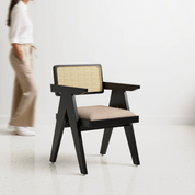 Pierre Rattan Back Chair - Crafts Mill Bespoke Furniture - Dining