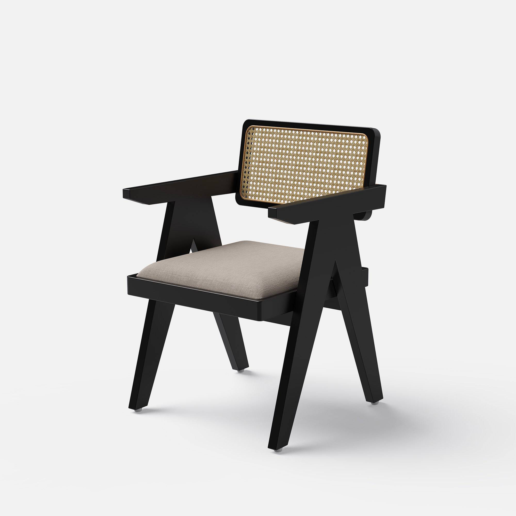 Pierre Rattan Back Chair - Crafts Mill Bespoke Furniture - Dining