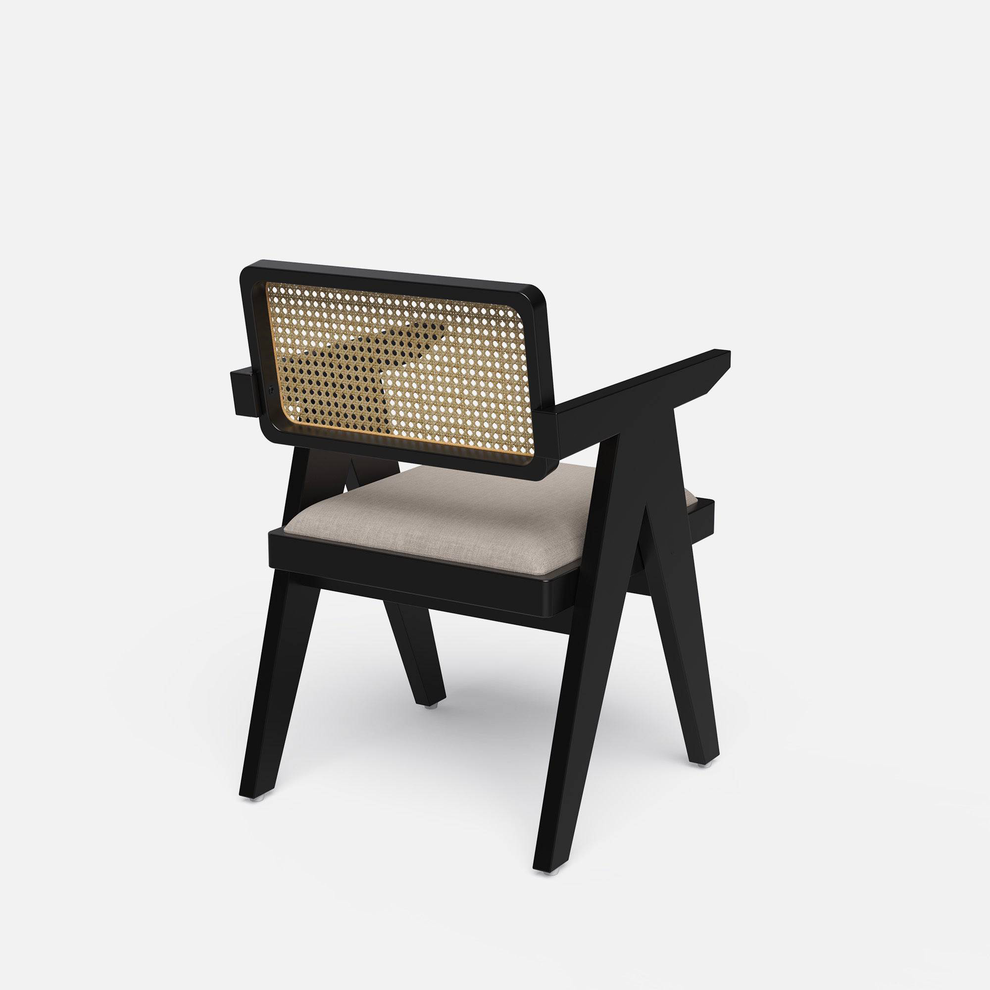 Pierre Rattan Back Chair - Crafts Mill Bespoke Furniture - Dining