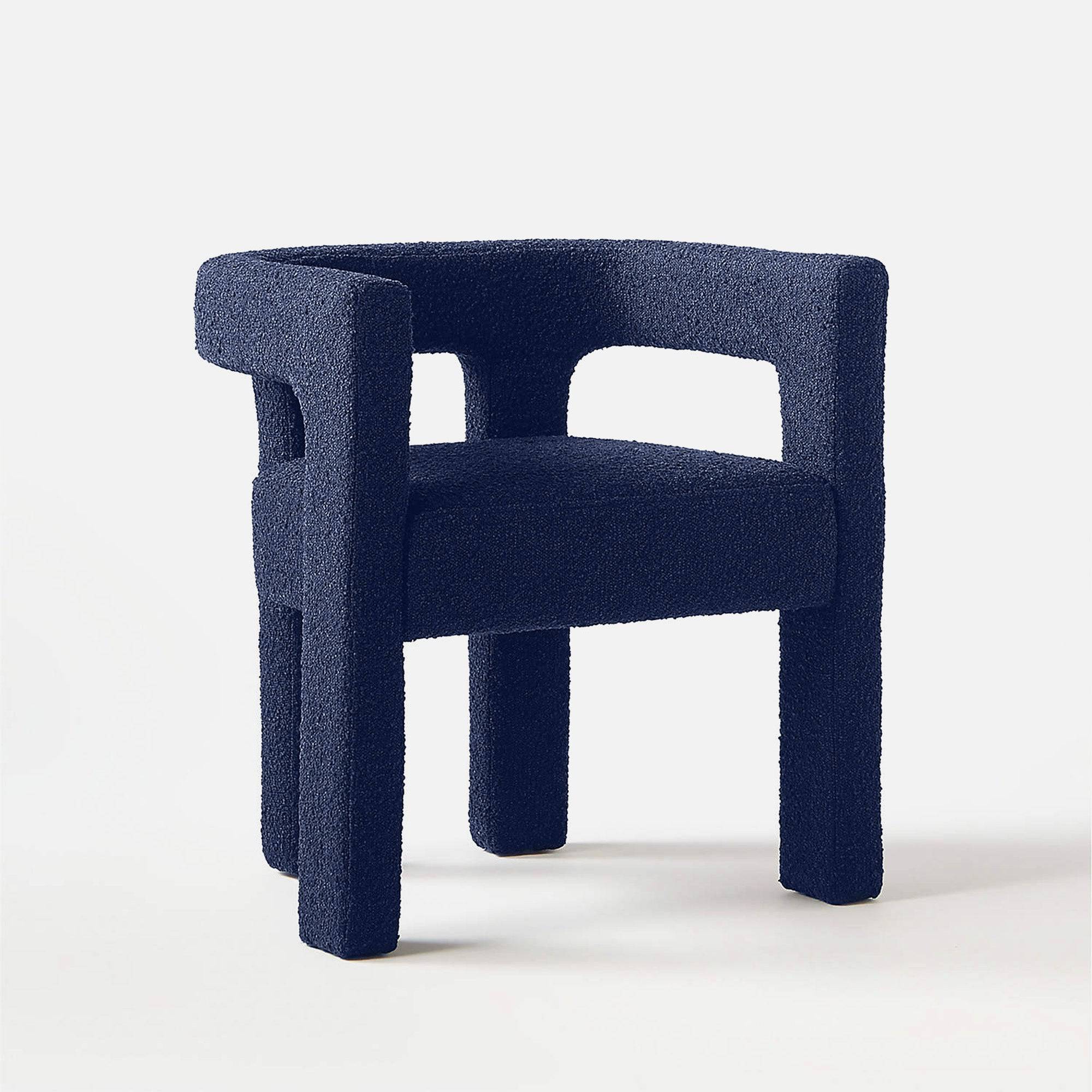 Candela Upholstered Chair - Set of Two - Oxford Blue