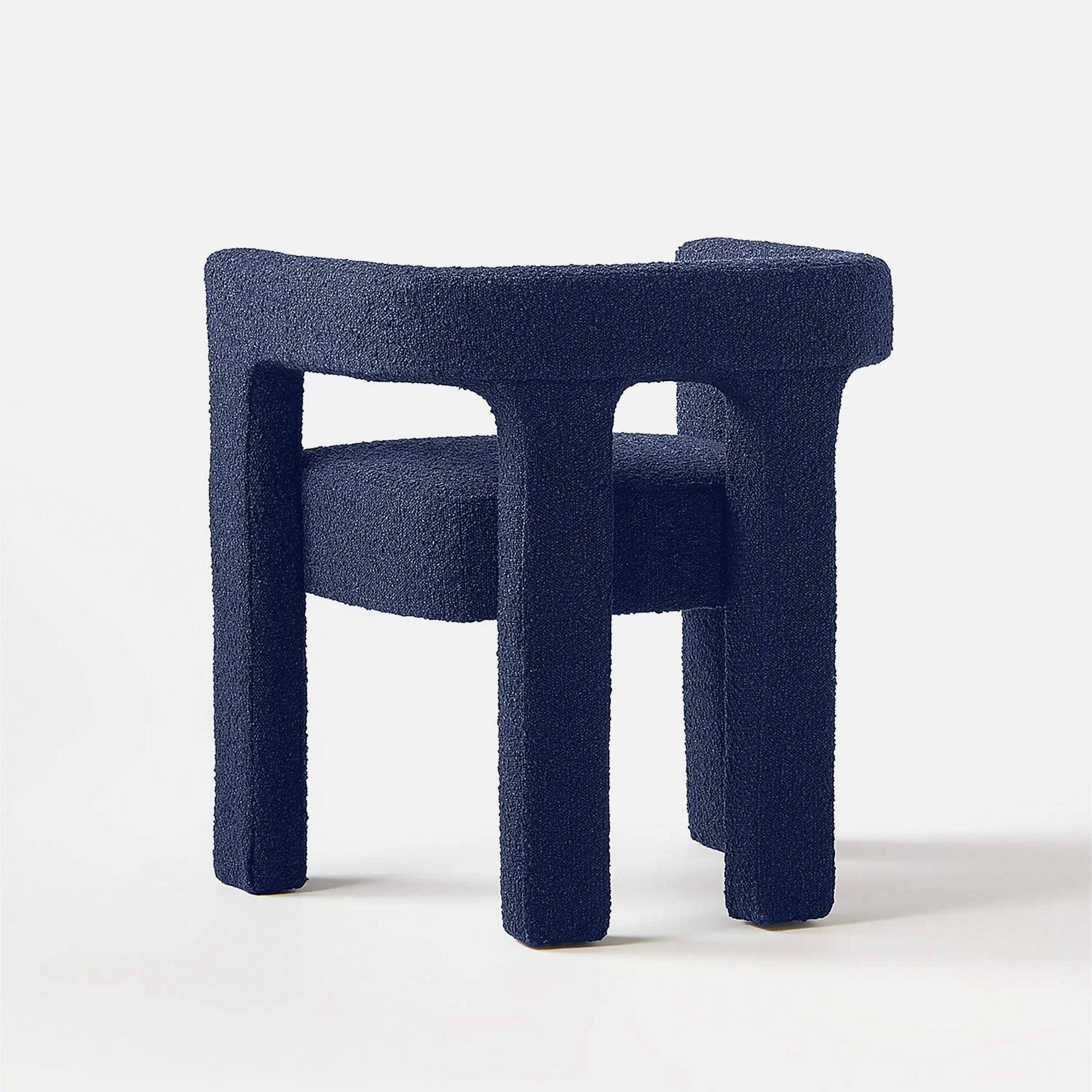 Candela Upholstered Chair - Set of Two - Oxford Blue