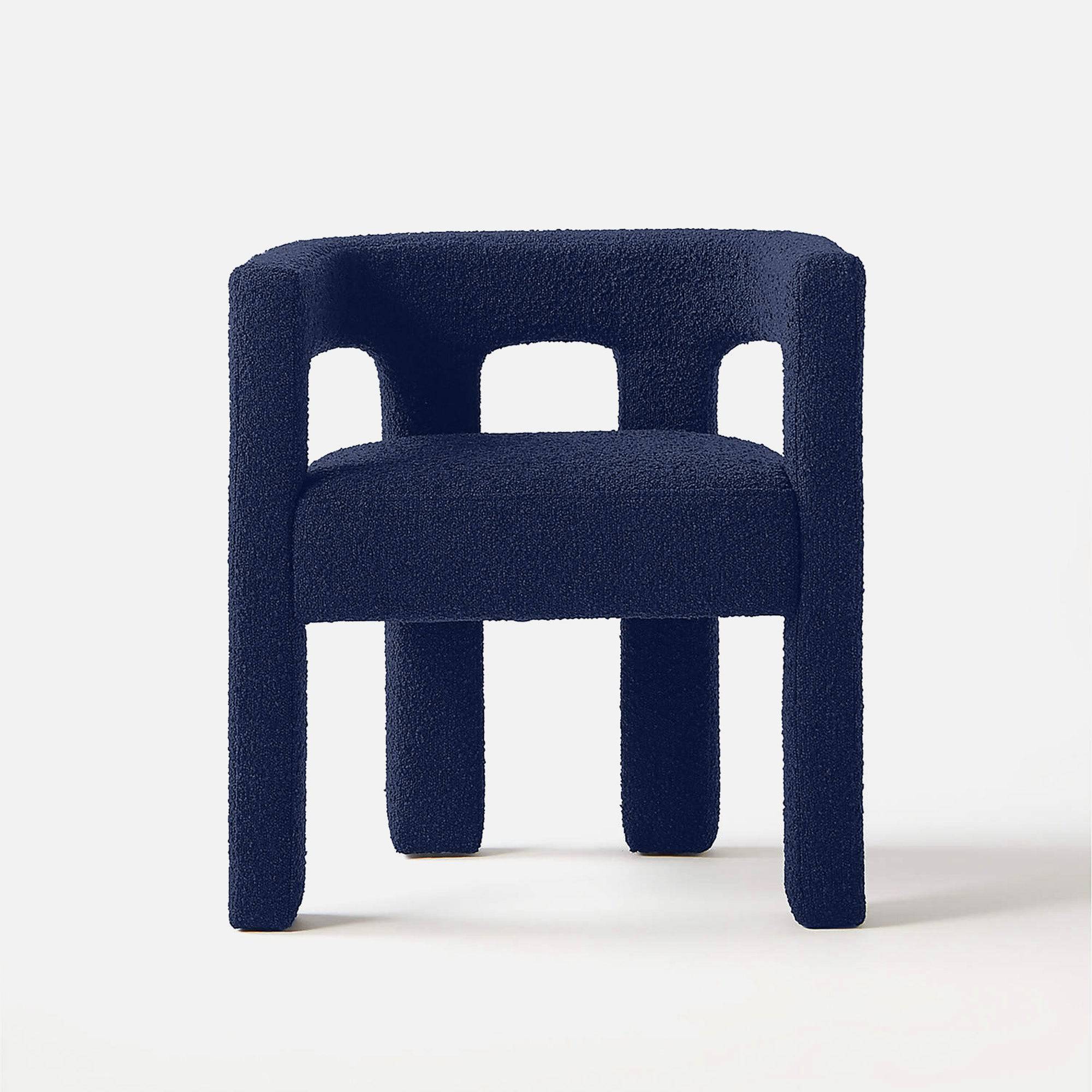 Candela Upholstered Chair - Set of Two - Oxford Blue