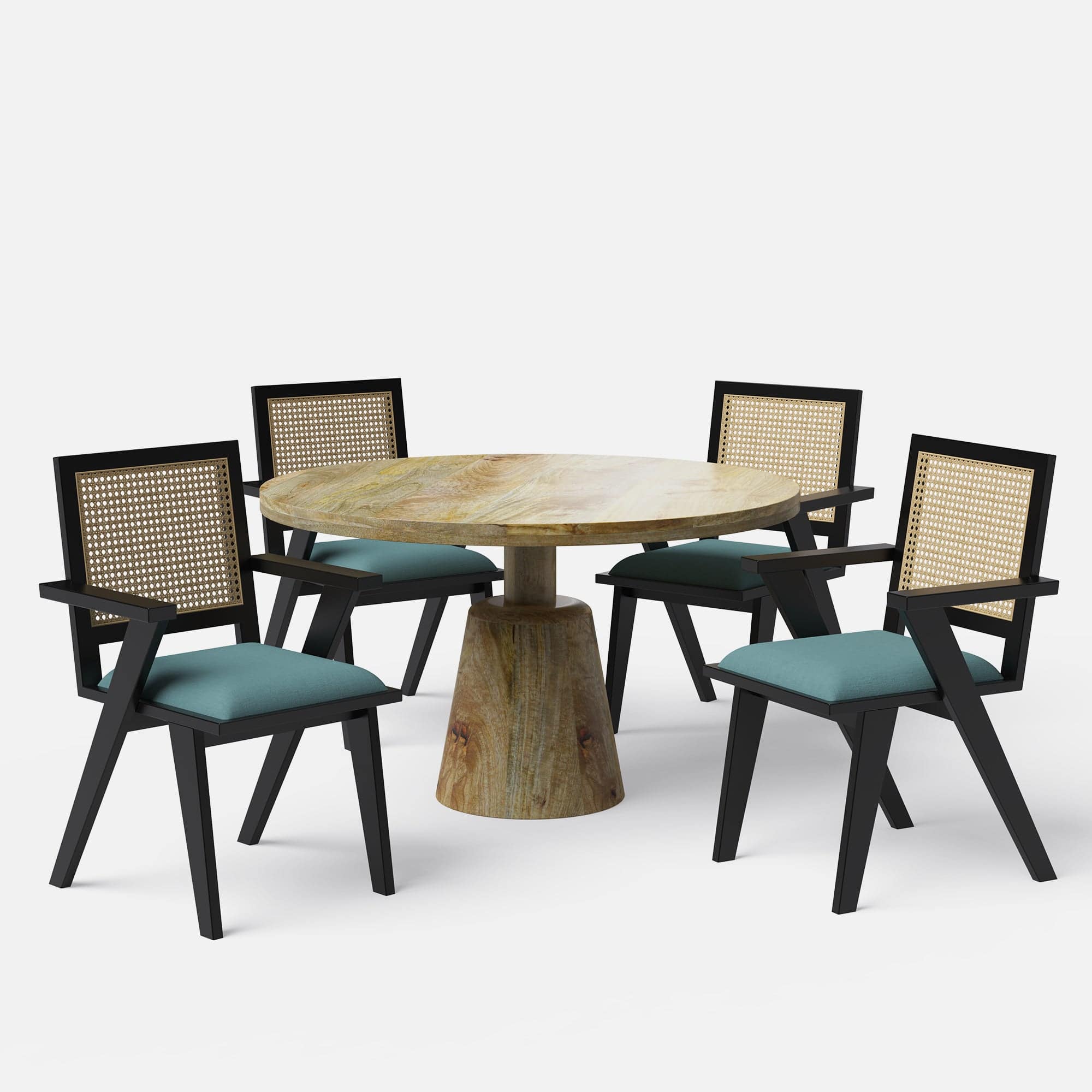 Yukon-Flora Dining Table Set - 2, 4 & 6 Seater/ All sizes