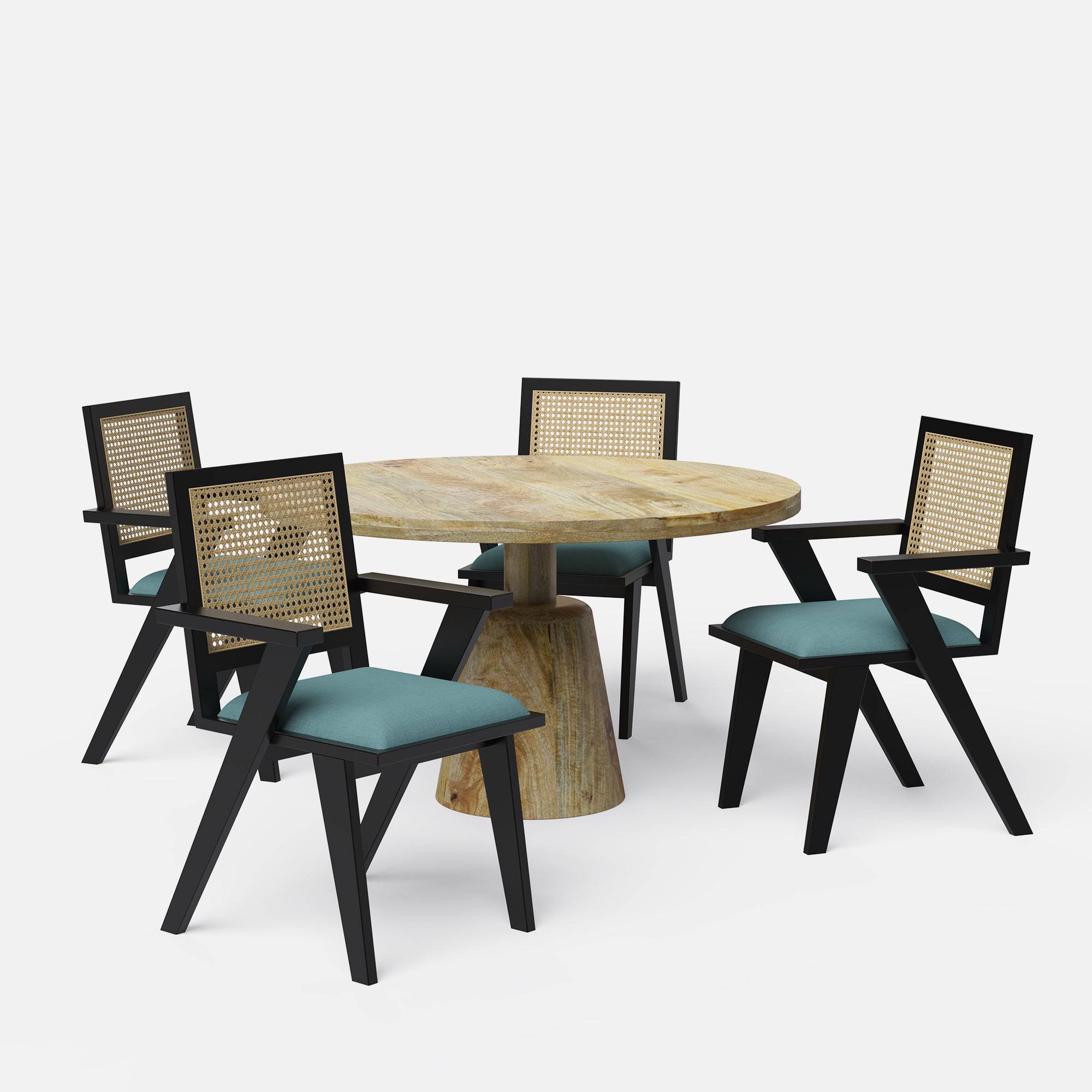 Yukon-Flora Dining Table Set - 2, 4 & 6 Seater/ All sizes