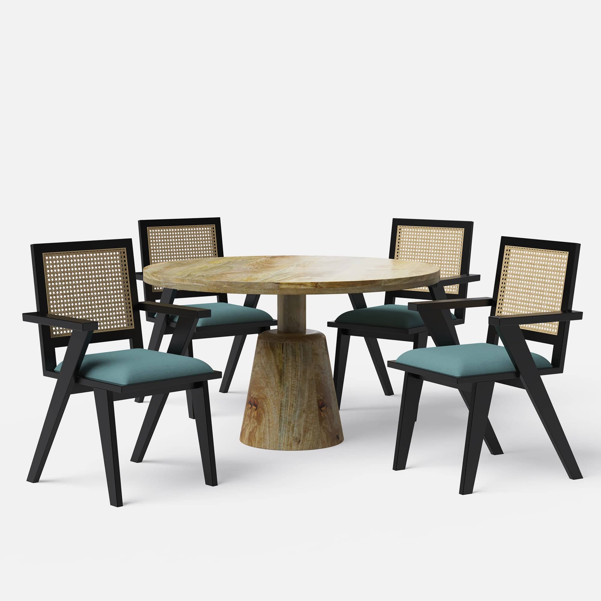 Yukon-Flora Dining Table Set - 2, 4 & 6 Seater/ All sizes