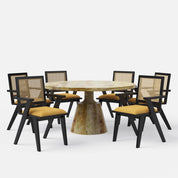 Yukon-Flora Dining Table Set - 2, 4 & 6 Seater/ All sizes