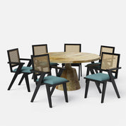 Yukon-Flora Dining Table Set - 2, 4 & 6 Seater/ All sizes