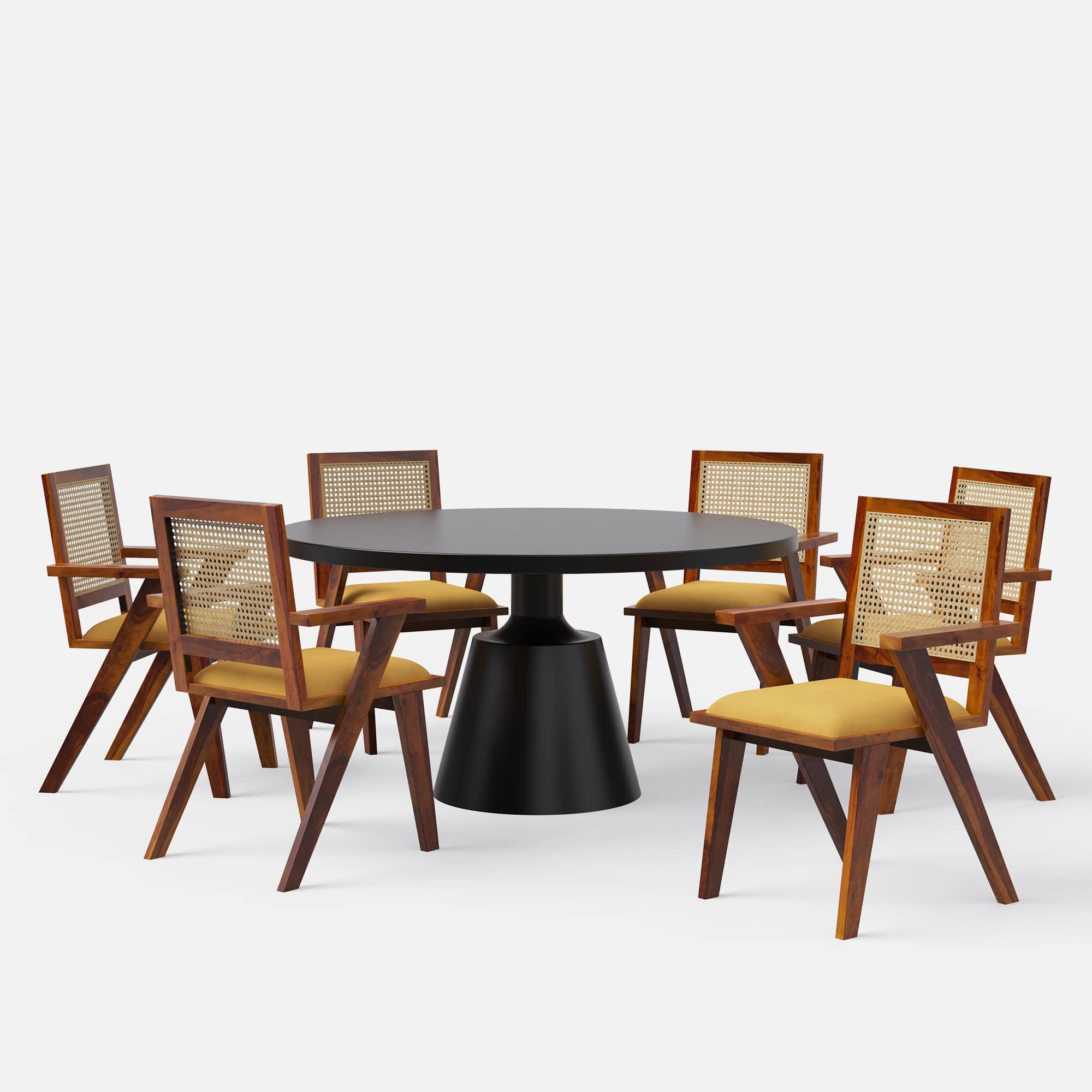 Yukon-Flora Dining Table Set - 2, 4 & 6 Seater/ All sizes