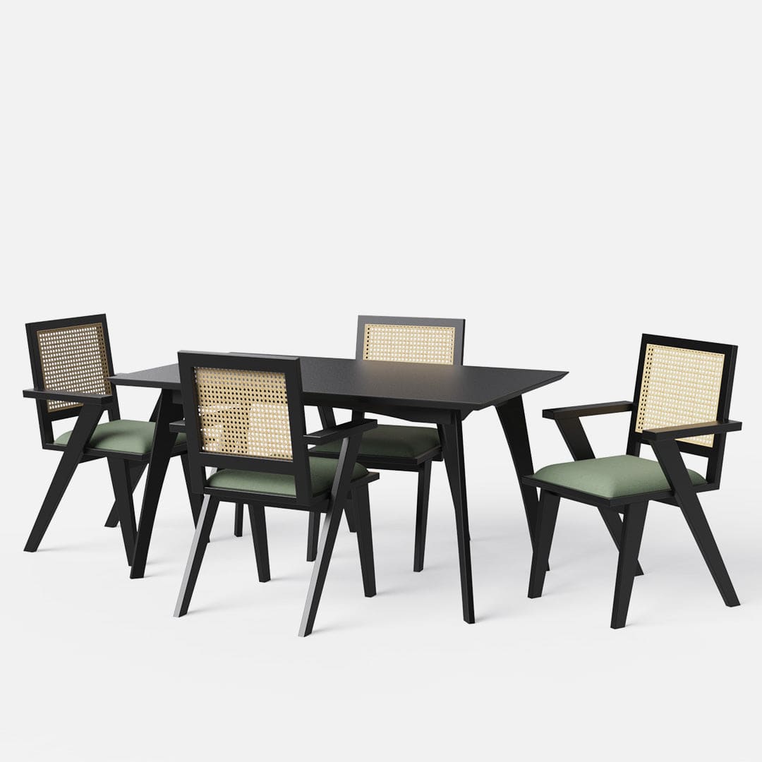 Gina-Flora Dining Table Set - 4 & 6 Seater / All Sizes