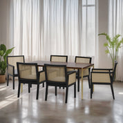 Ansel Dining Table with Kipling Chair Set - 4 & 6 Seater - All Sizes - Crafts Mill Bespoke Furniture - Dining
