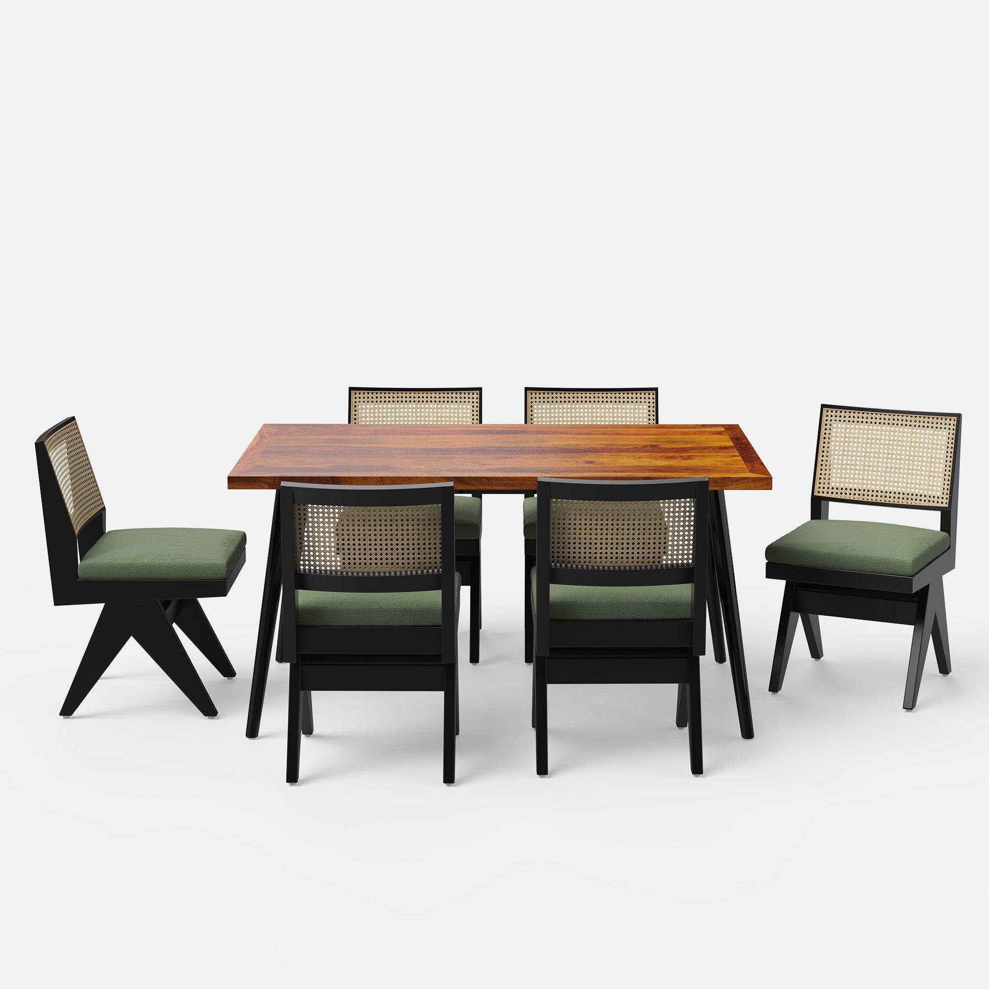 Shelly Plaintop-Jean Dining Table Set - 4 & 6 Seater/ All sizes