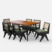 Shelly Plaintop-Jean Dining Table Set - 4 & 6 Seater/ All sizes