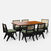 Shelly Plaintop-Jean Dining Table Set - 4 & 6 Seater/ All sizes