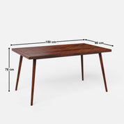 Helena-Pierre Provincial Teak Dining Table Set - 6 Seater/150 cm