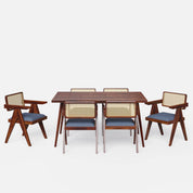 Helena-Pierre Provincial Teak Dining Table Set - 4, 6 Seater - All Sizes