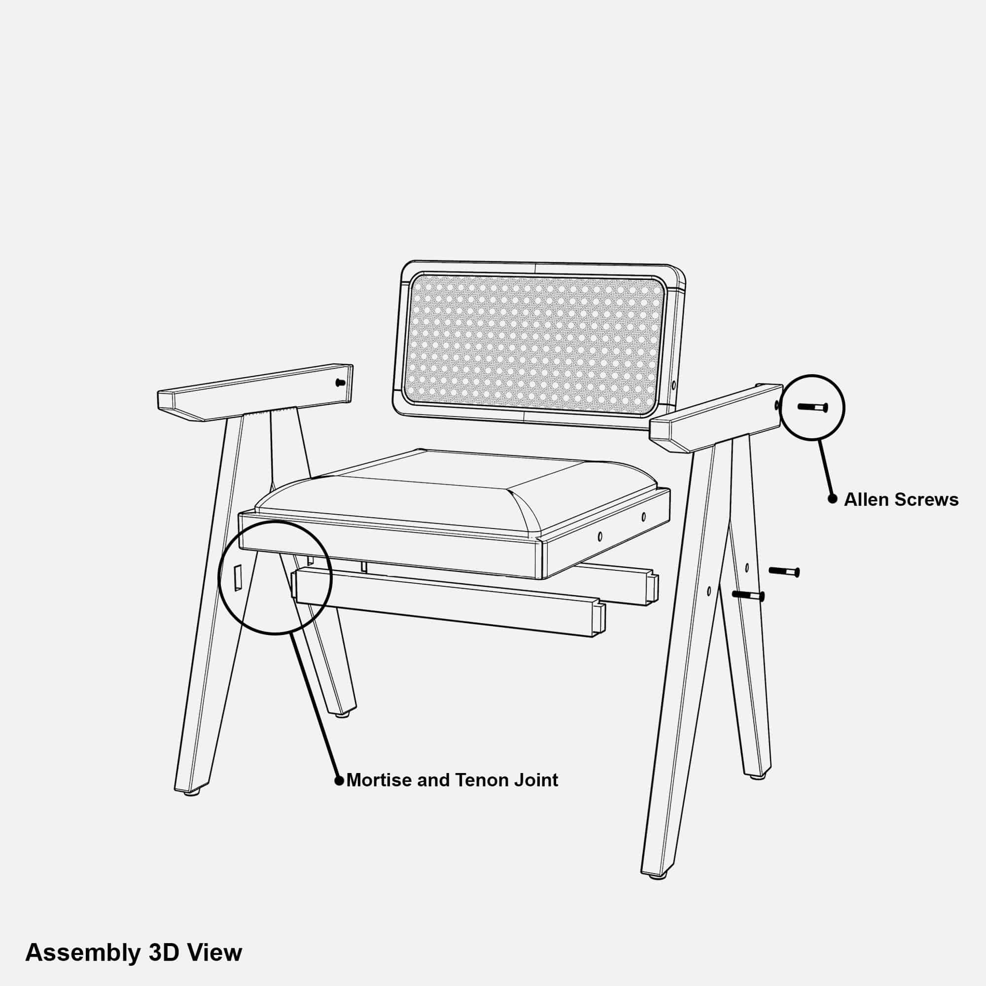 Shelly Pierre Dining Set - 6 seater