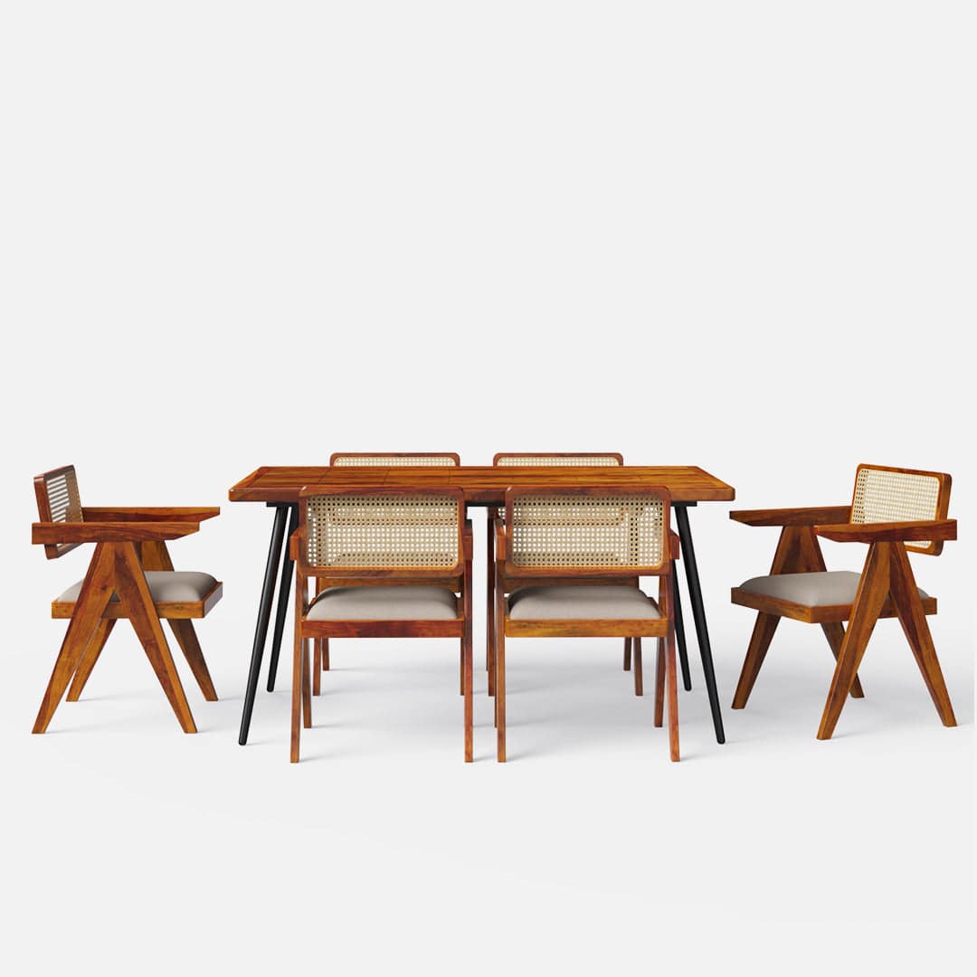 Shelly Pierre Dining Set - 6 seater