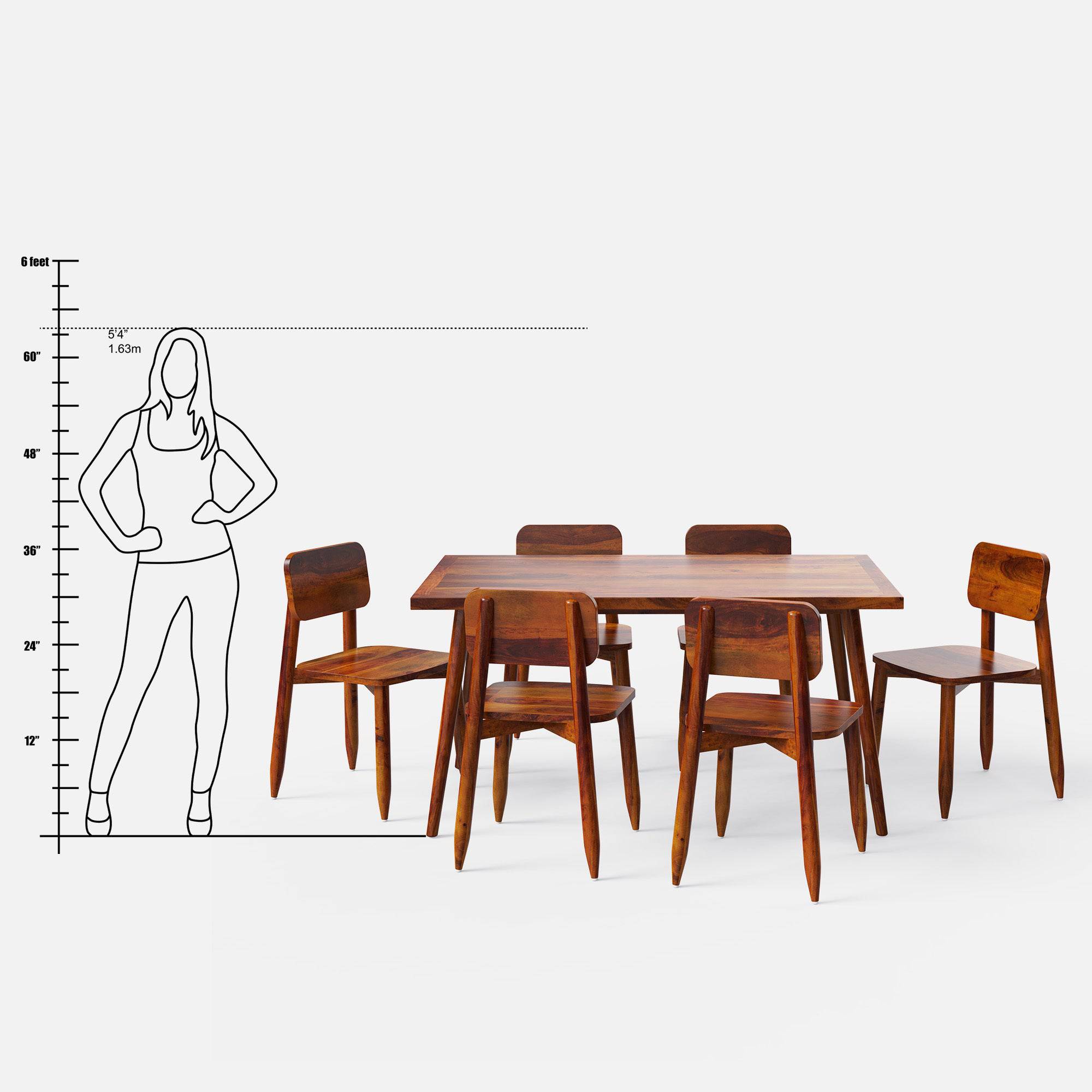 Helena Dining Table Set - Large 6 Seater/150 cm