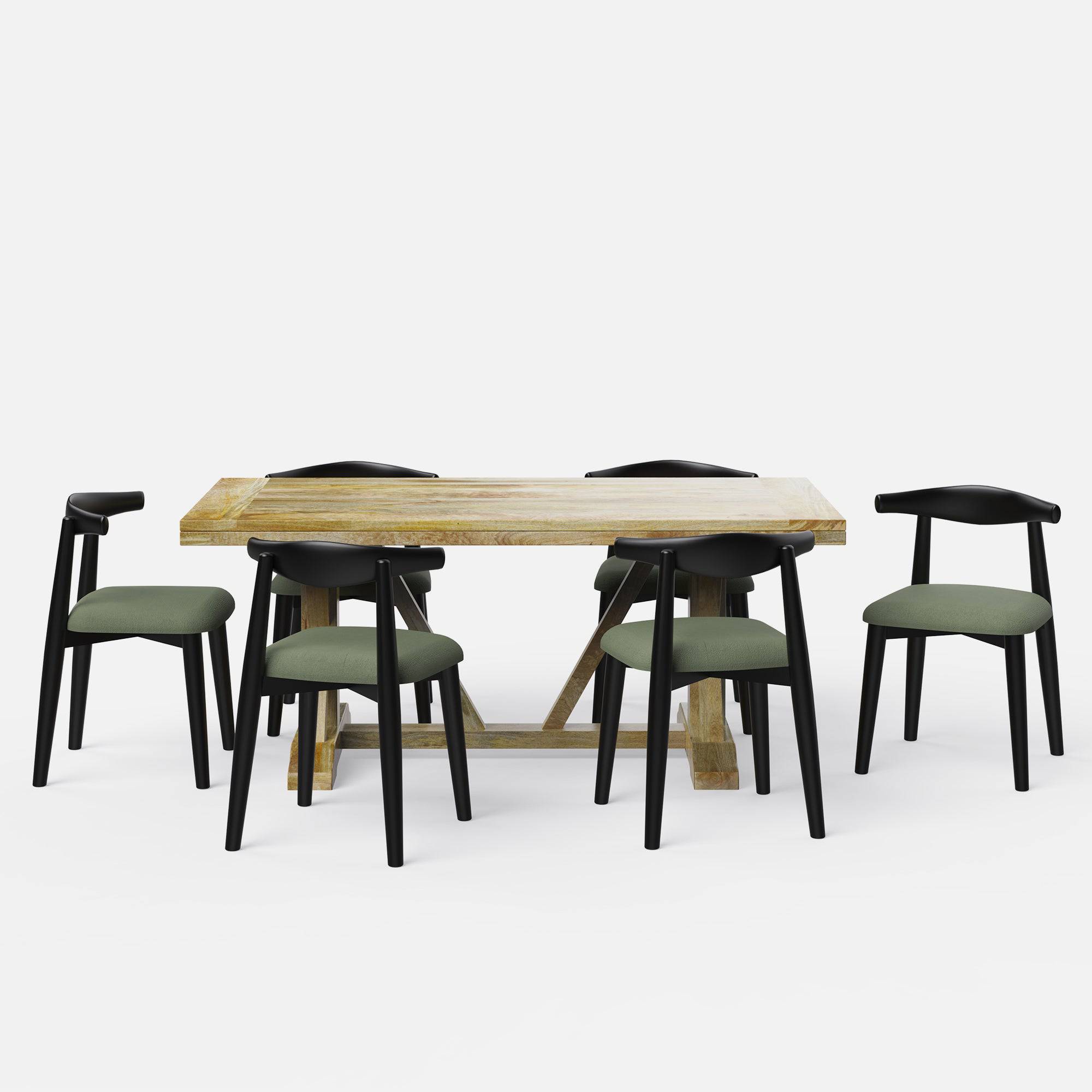 Gable-Arendt Dining Table Set- 6 & 8 Seater/ All sizes