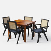 Roma-Flora Dining Table Set - 4 & 6 Seater - All Sizes