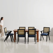 Roma-Flora Dining Table Set - 4 & 6 Seater - All Sizes