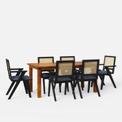 Roma-Flora Dining Table Set - 6 Seater/175 cm