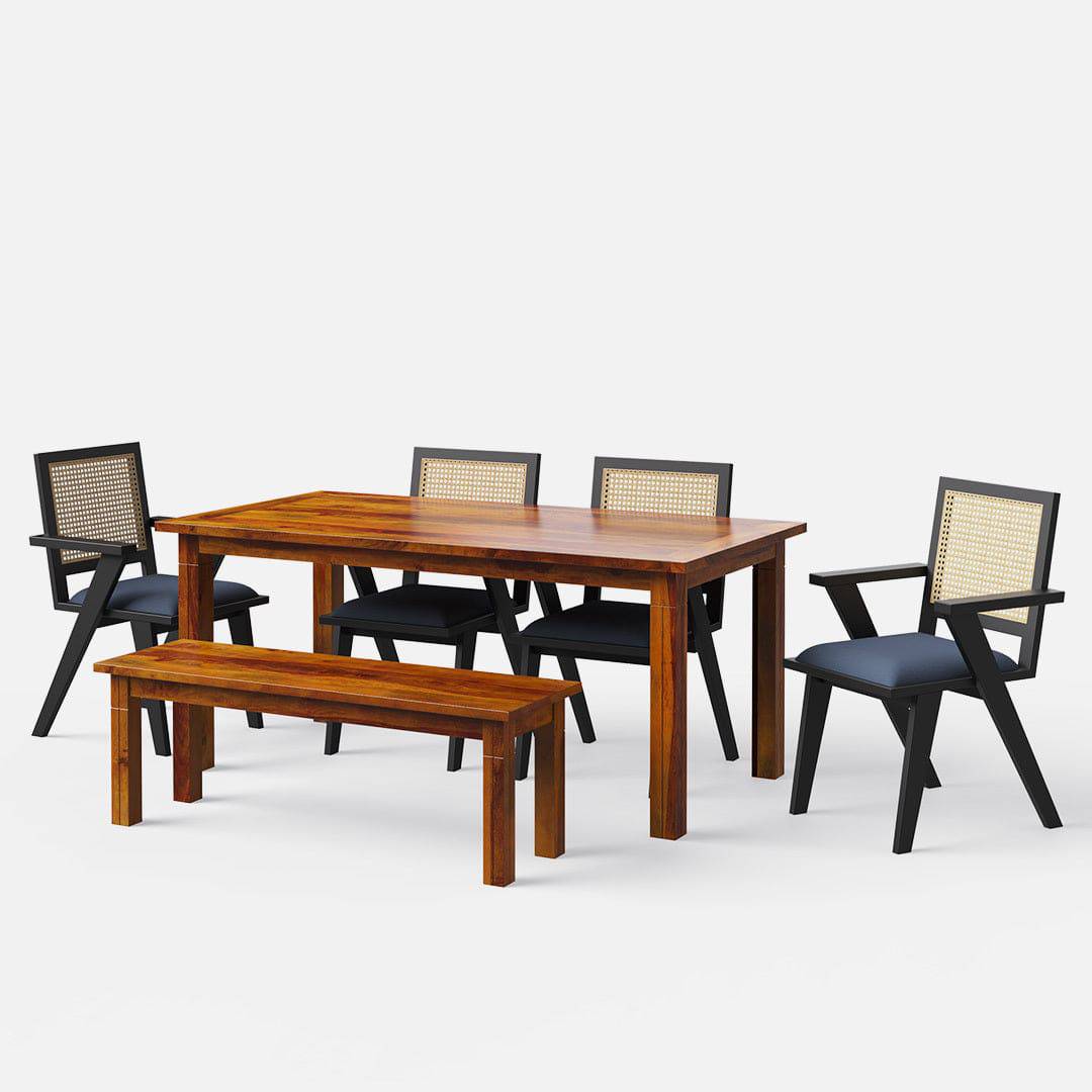 Roma-Flora Dining Table Set - 4 & 6 Seater - All Sizes