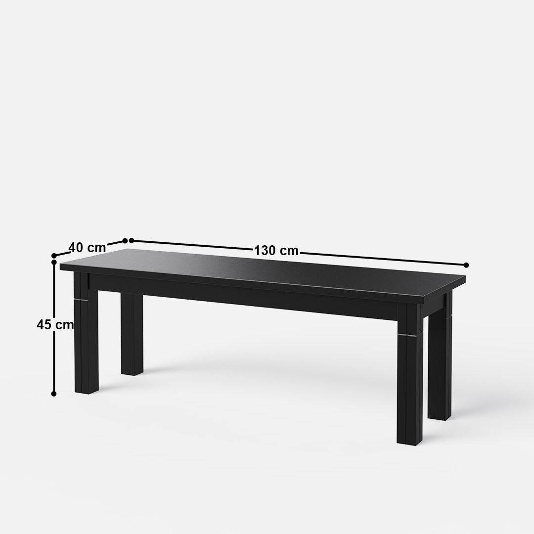 Roma-Flora Matte Black Dining Table Set - 4 & 6 Seater/ All Sizes