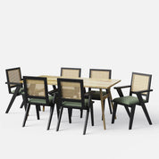 Dido-Flora Dining Table Set - Large 4 & 6 Seater/ All sizes