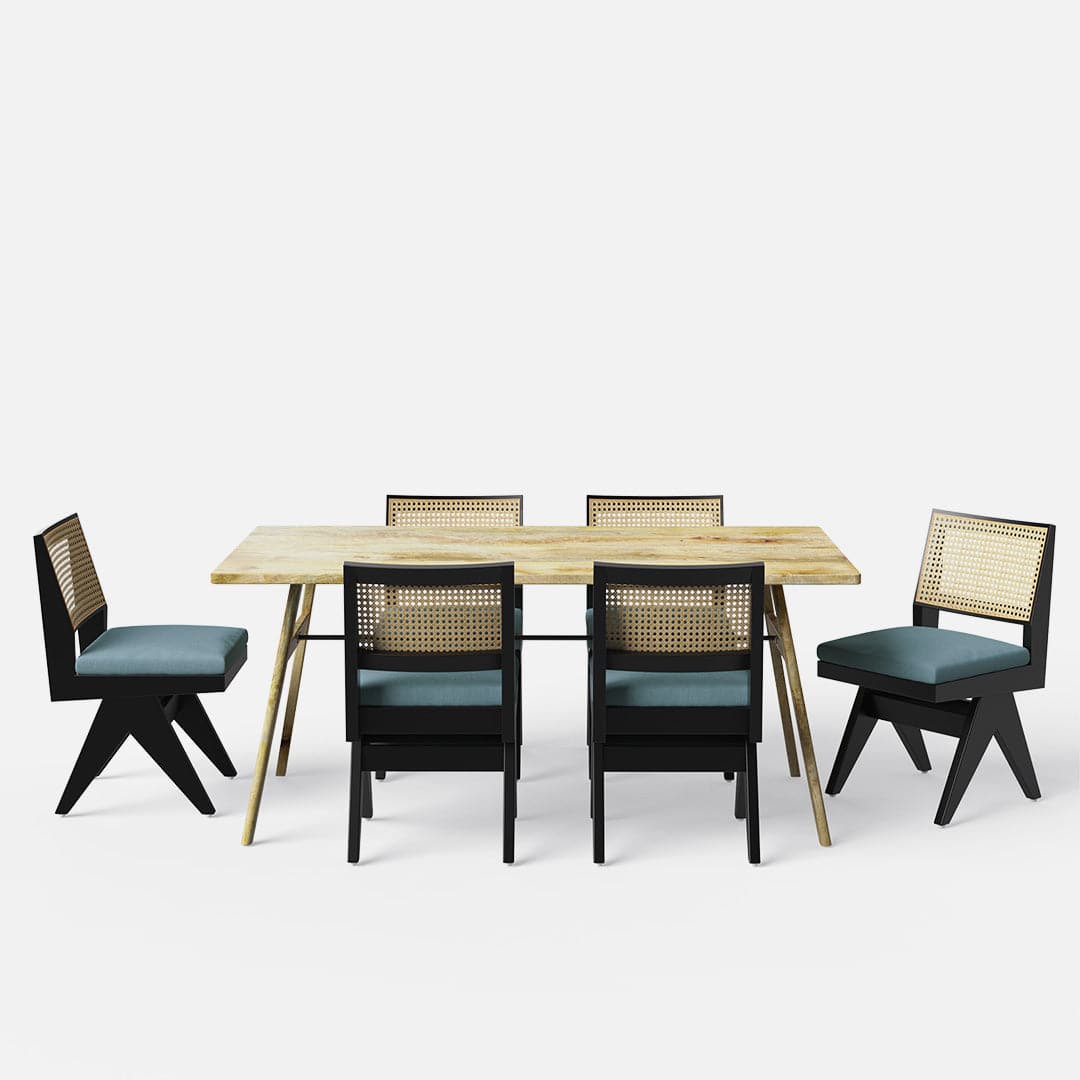 Dido-Jean Dining Table Set - Large 4 & 6 Seater/ All sizes