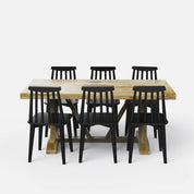 Gable-Polly Dining Table Set- 6 & 8 Seater/ All sizes